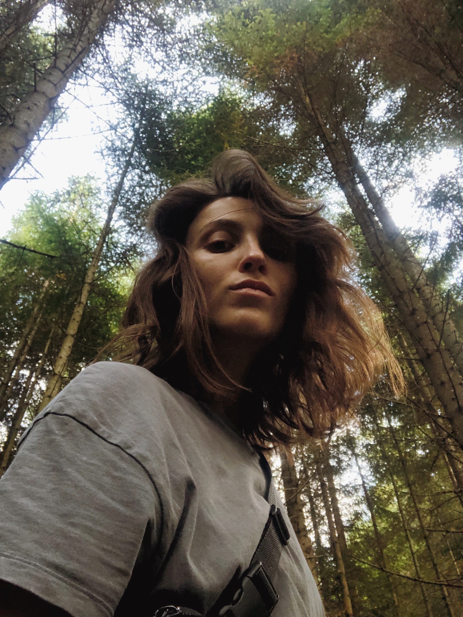 selfie in the woods